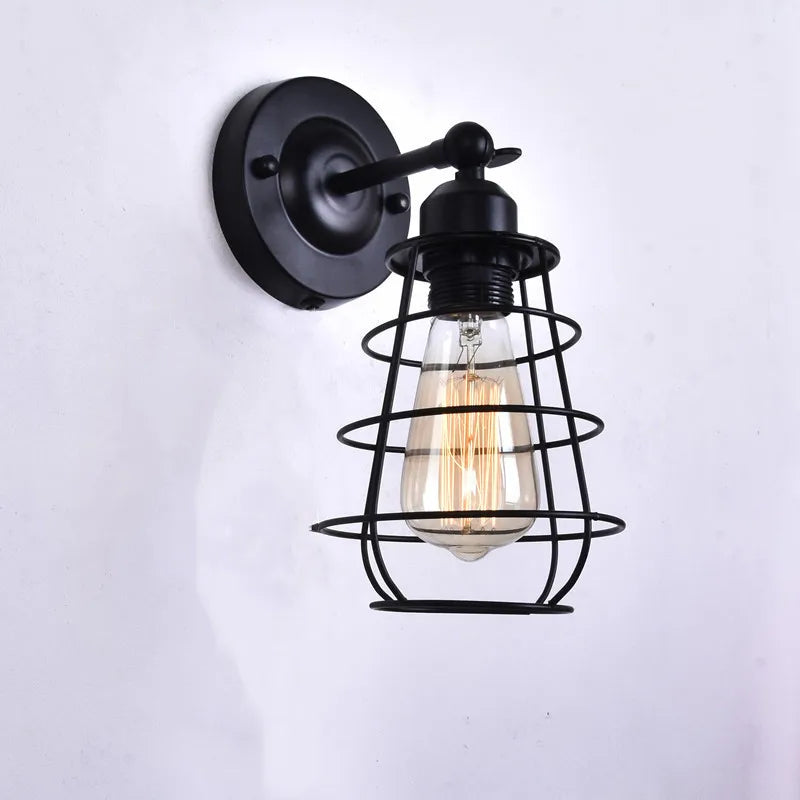 Iron bedside lamp
