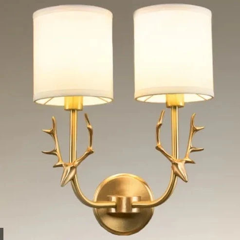 Brass Deer Head Light, view 7