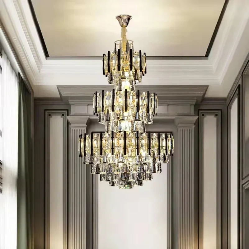 Large staircase chandelier