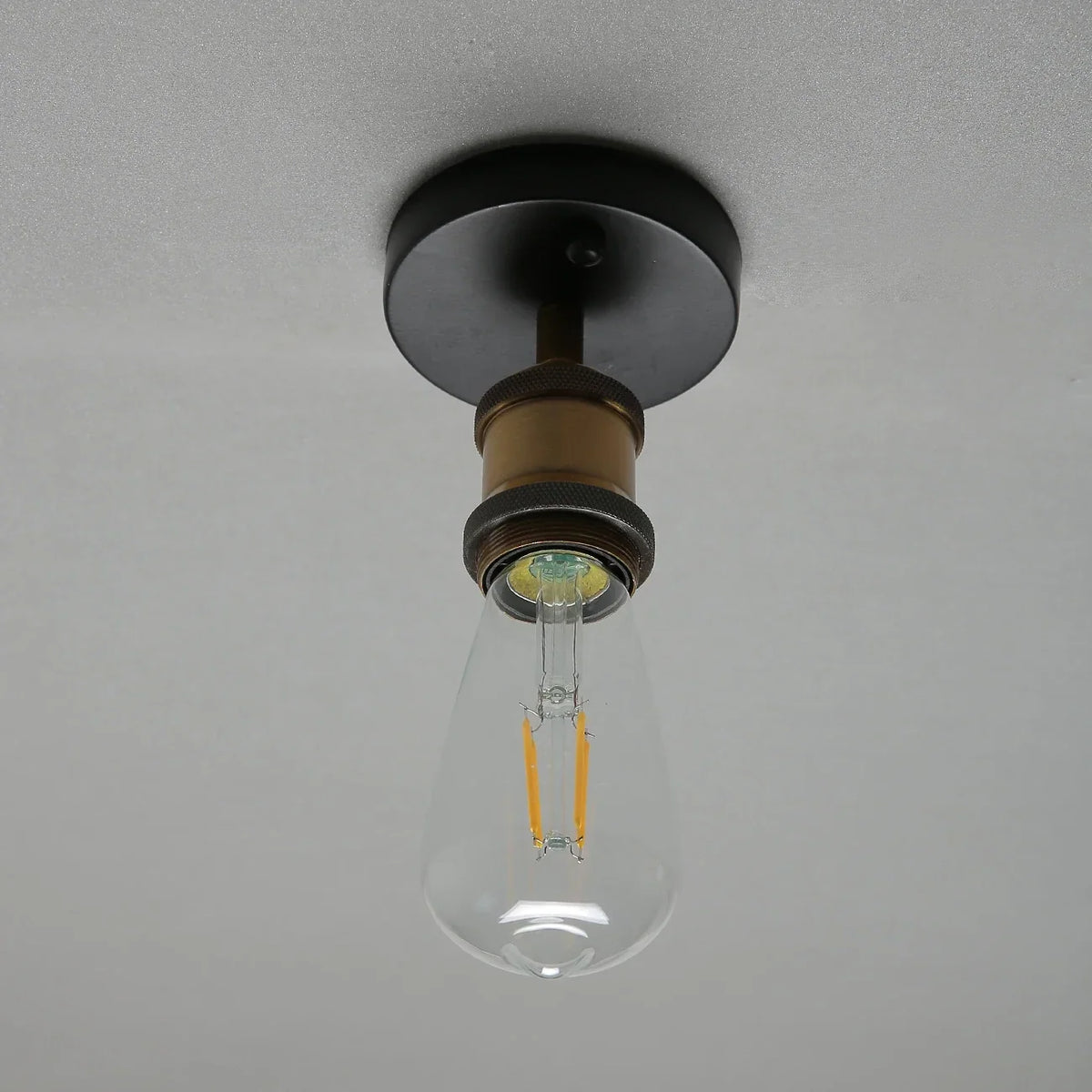 Vintage E27 flush mount