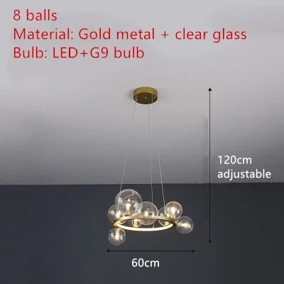 Black Glass Ball Pendant, view 15