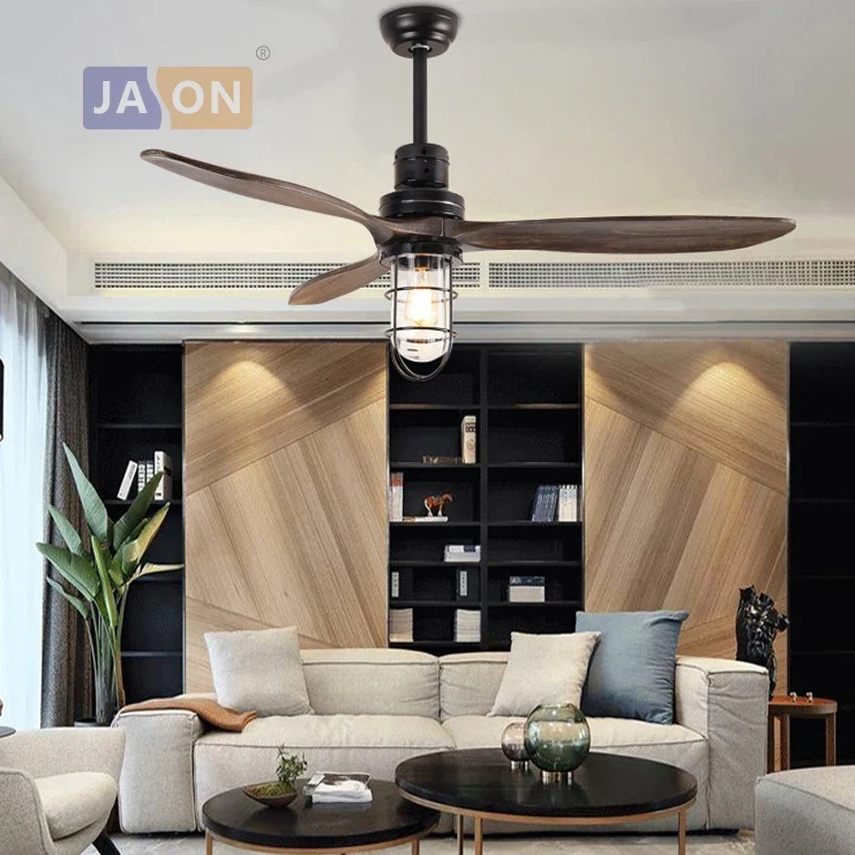 Industrial wood ceiling light