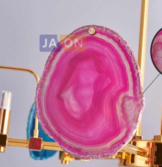 Iron Agate Round Chandelier, view 5