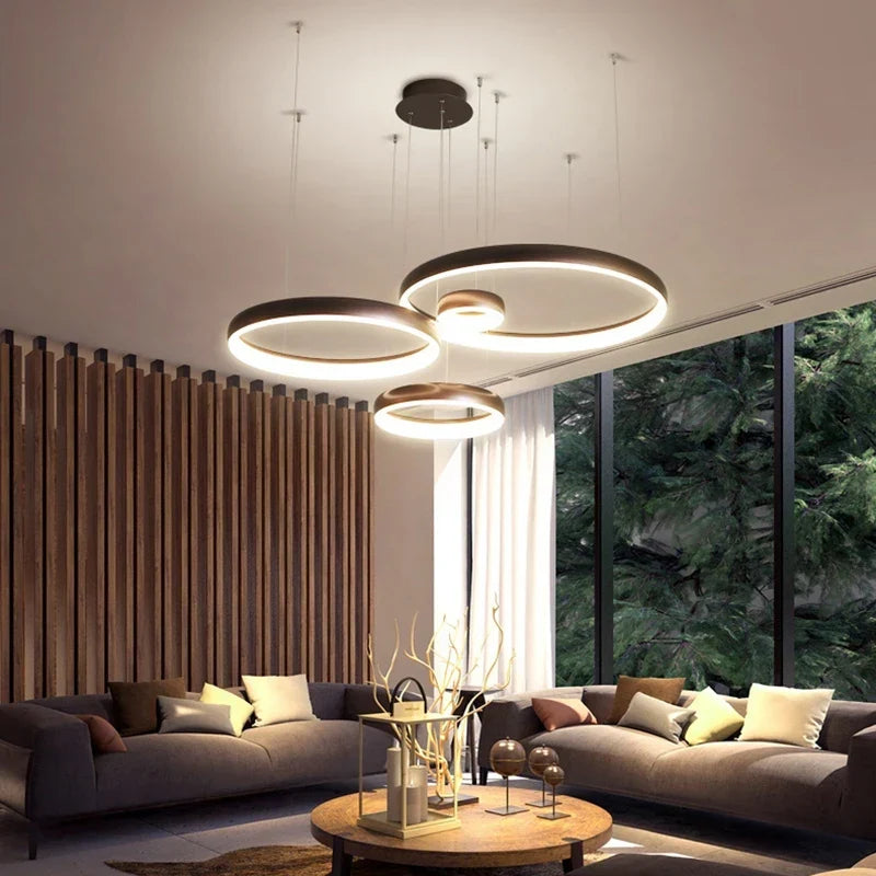 LED Ring Chandelier, view 3