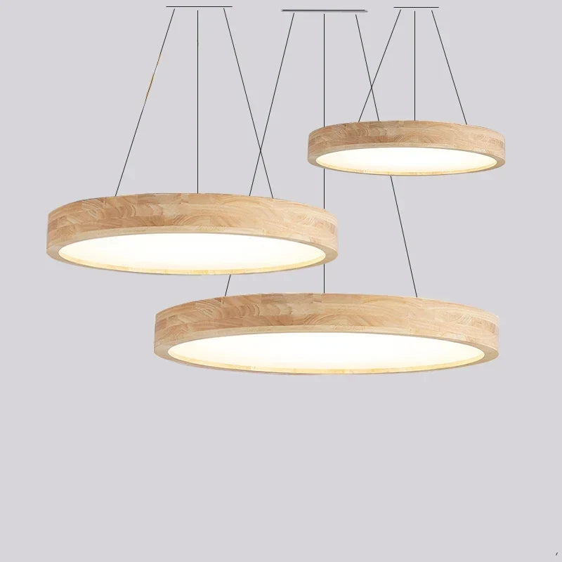 Wood iron pendant