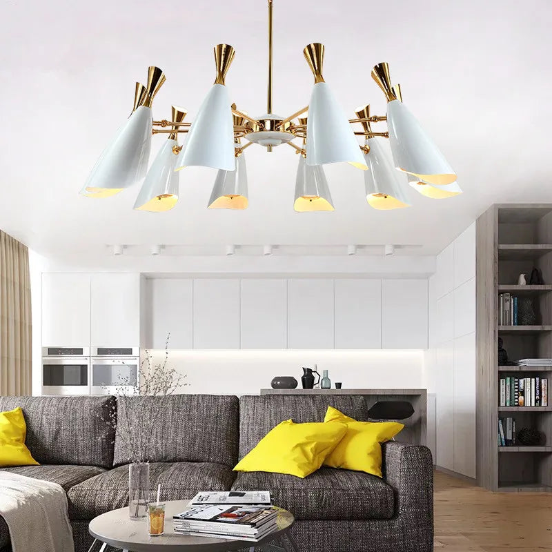 Black white chandelier