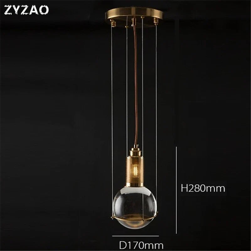 Crystal Glass Cafe Pendant, view 4