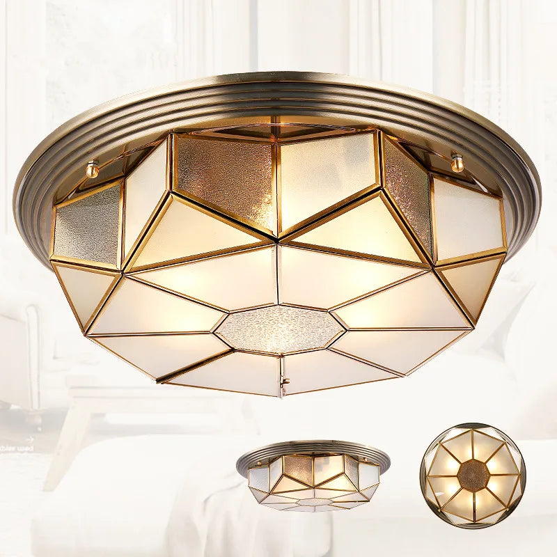 Glass flush mount