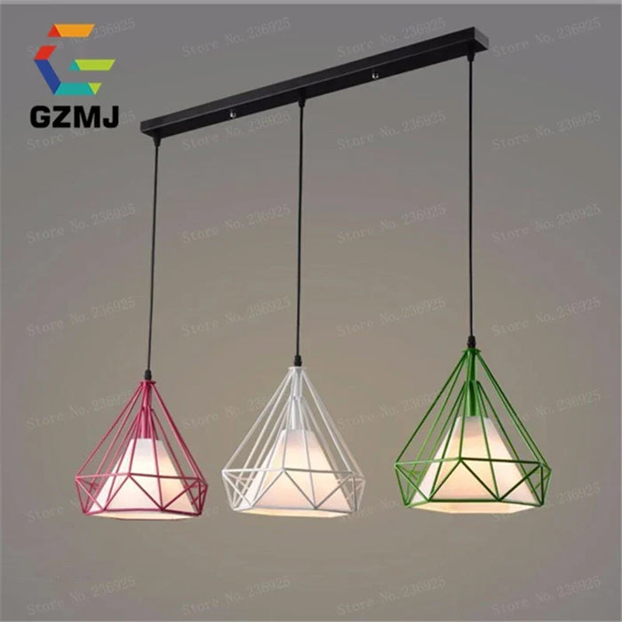 Country loft glass pendant