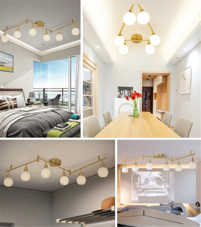 Nordic glass ceiling light