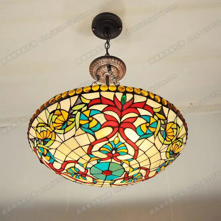 Restaurant glass lamp