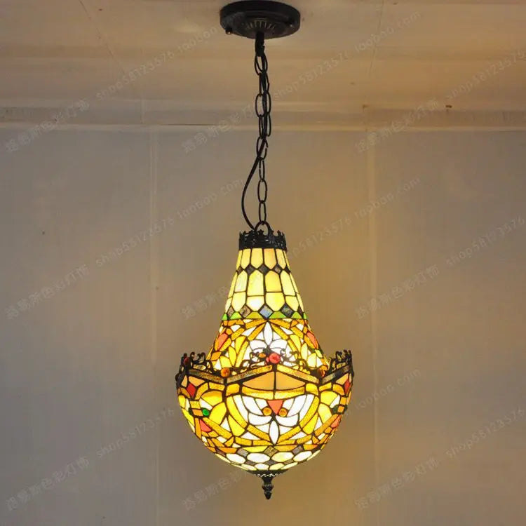 Stairwell Tiffany pendant