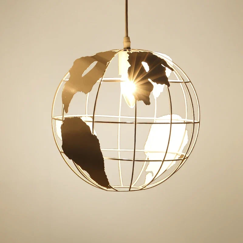 Retro Globe Pendant, view 3