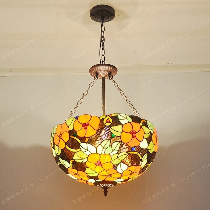 Antique floral pendant