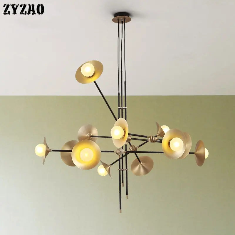 Gold Nordic chandelier