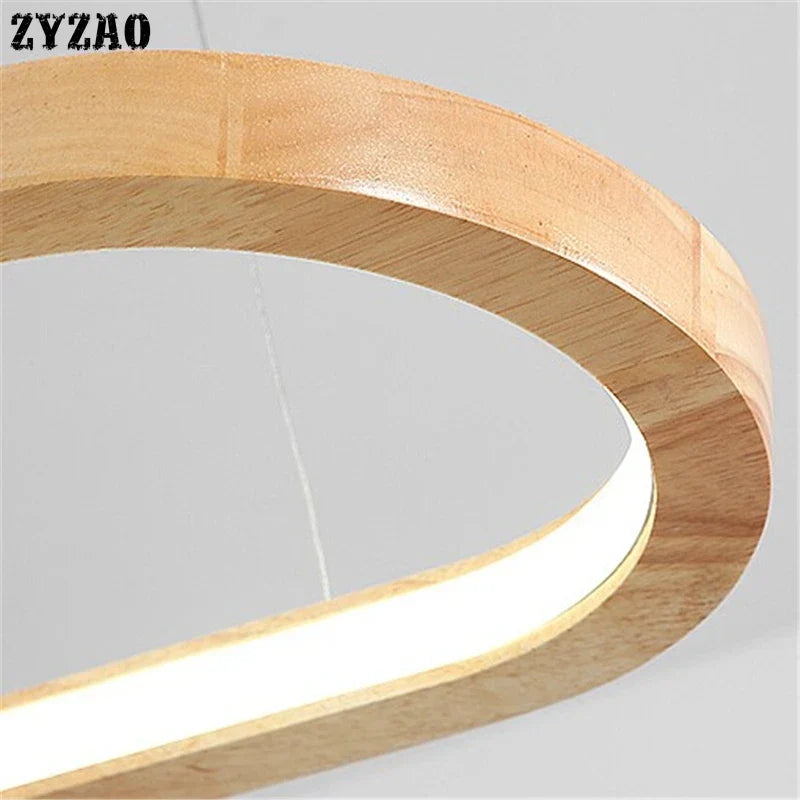 Solid Wood LED Linear Pendant, view 5
