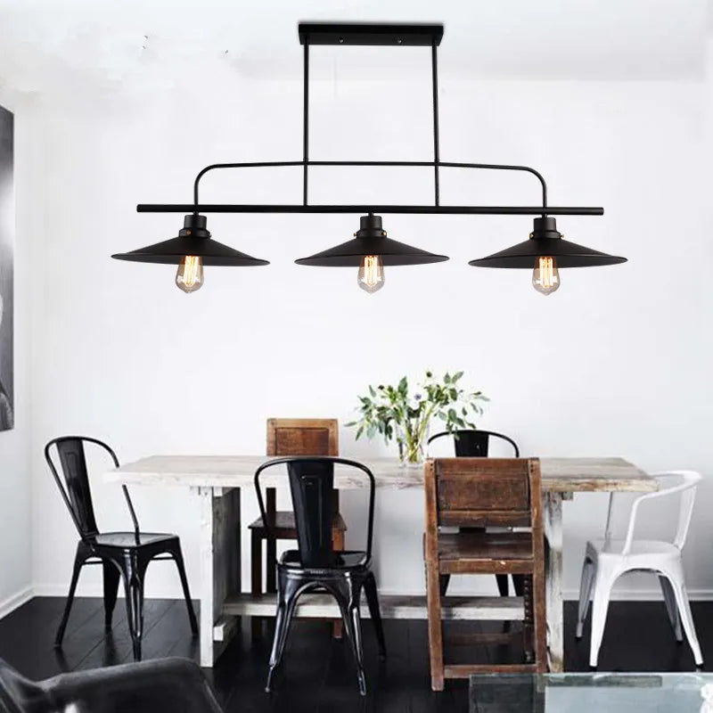 Industrial iron pendant