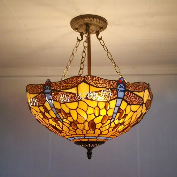 Gold glass lamp