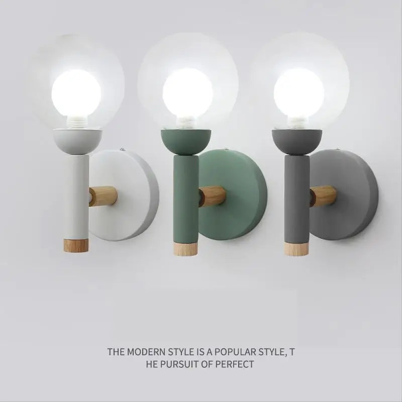 Nordic glass table lamp