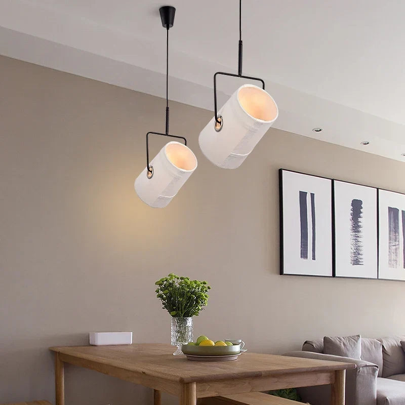 Loft fabric lamp