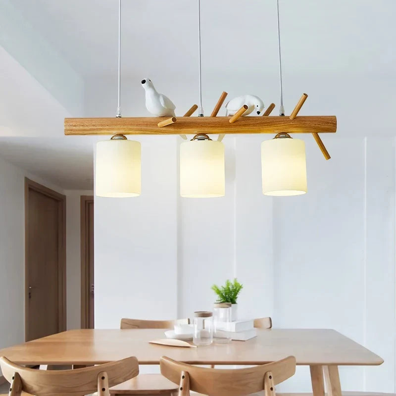 Nordic Bird Wood Table Lamp, view 3