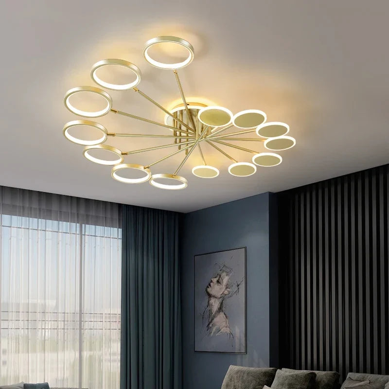 Creative linear chandelier