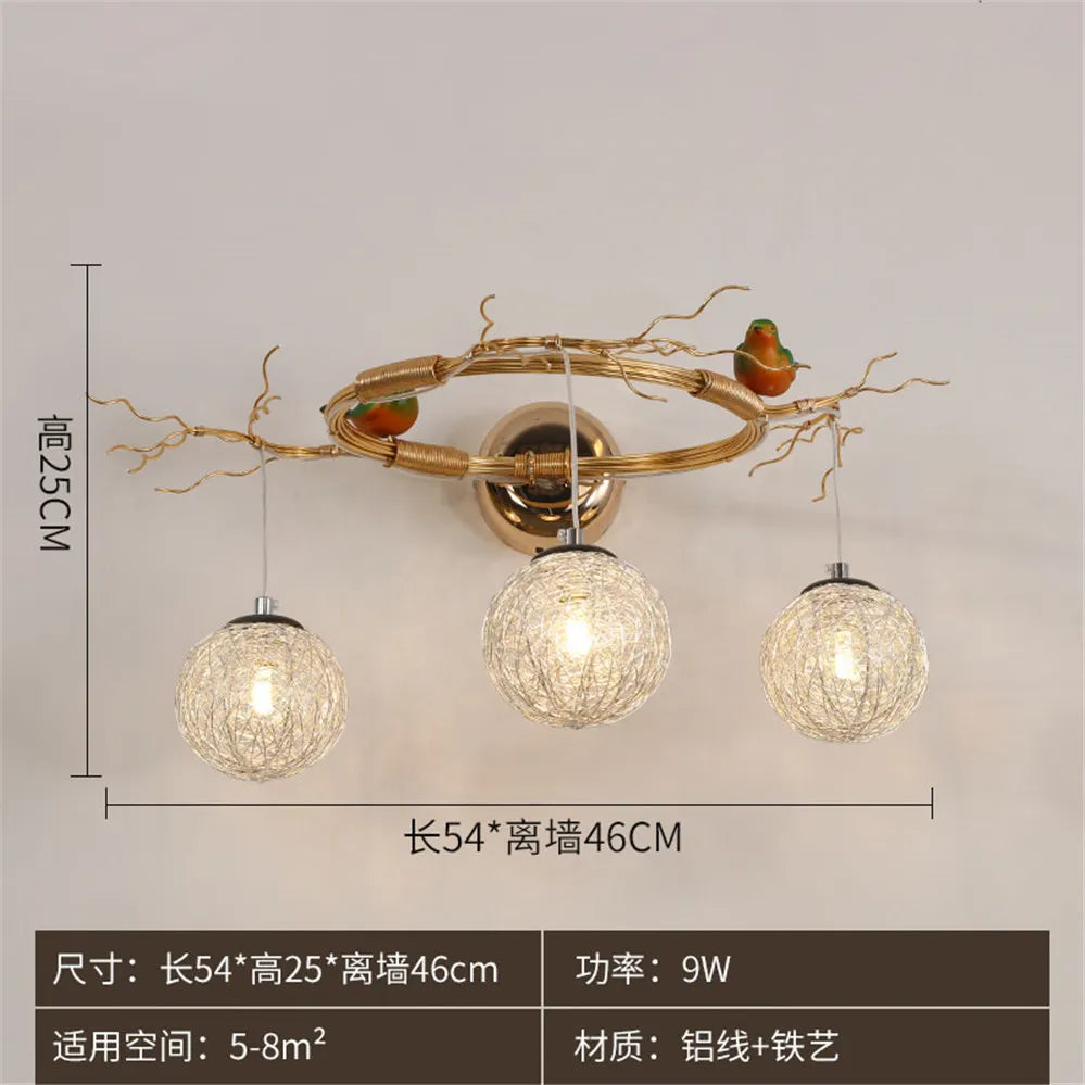 Bird Nest Wall Light, view 9