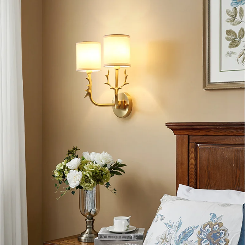 Brass Deer Head Light, view 5
