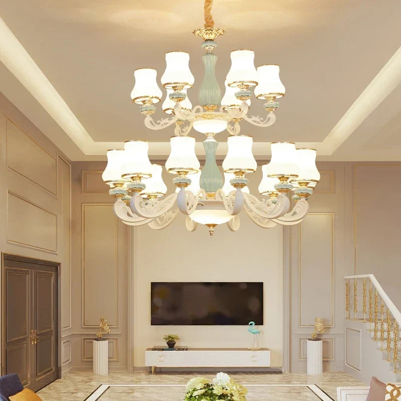 Ceramic chandelier