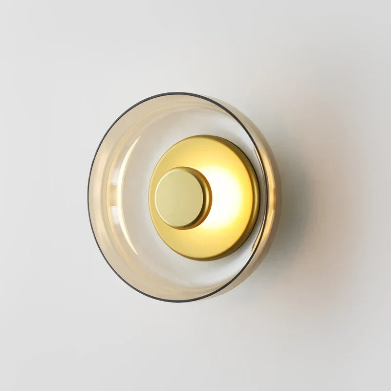 Scandinavian glass LED wall light