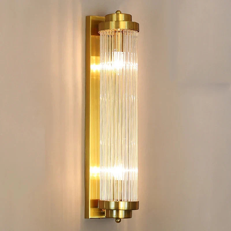 Postmodern crystal LED wall light