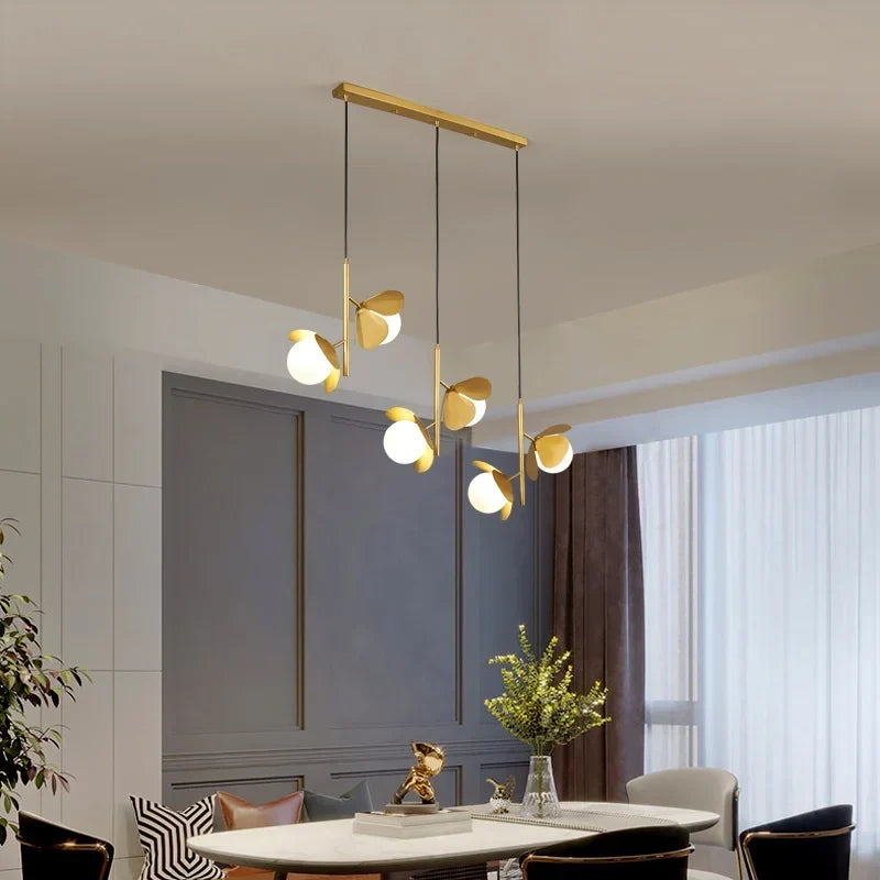 European glass ceiling light