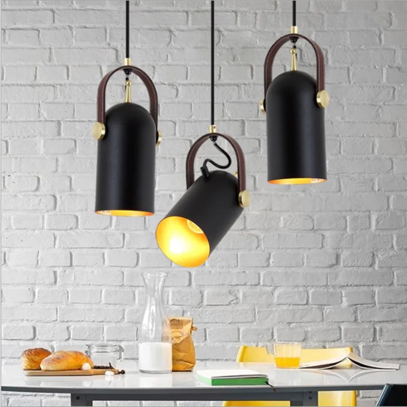 Industrial iron pendant