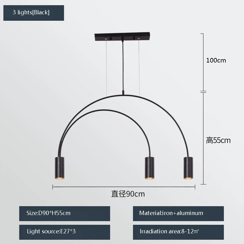 Modern Multi-Light Pendant, view 20