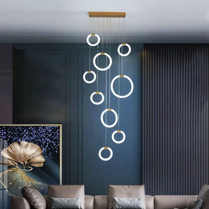 Round LED chandelier