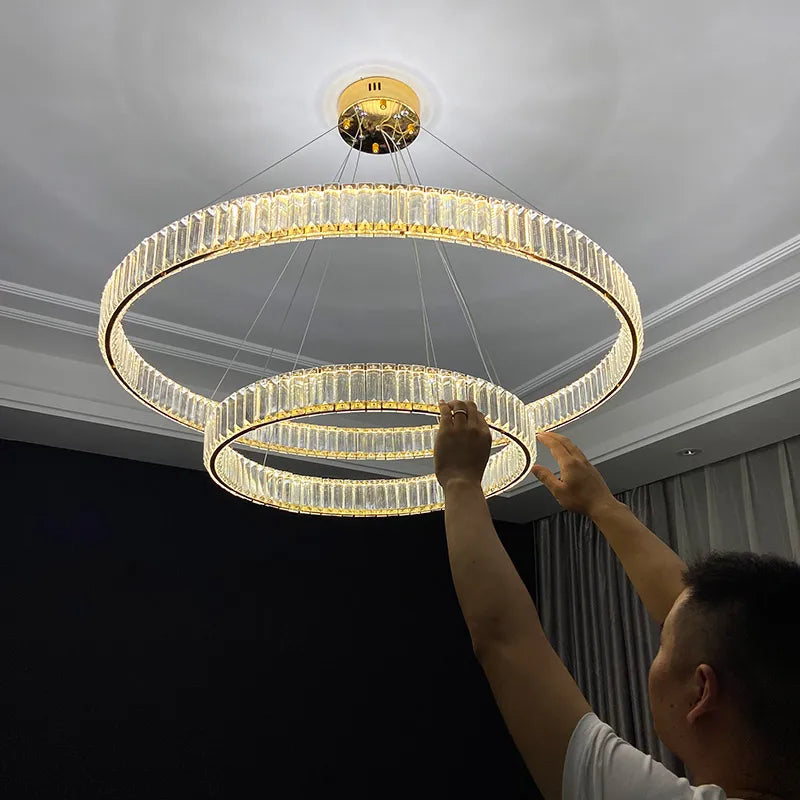 High-end crystal chandelier