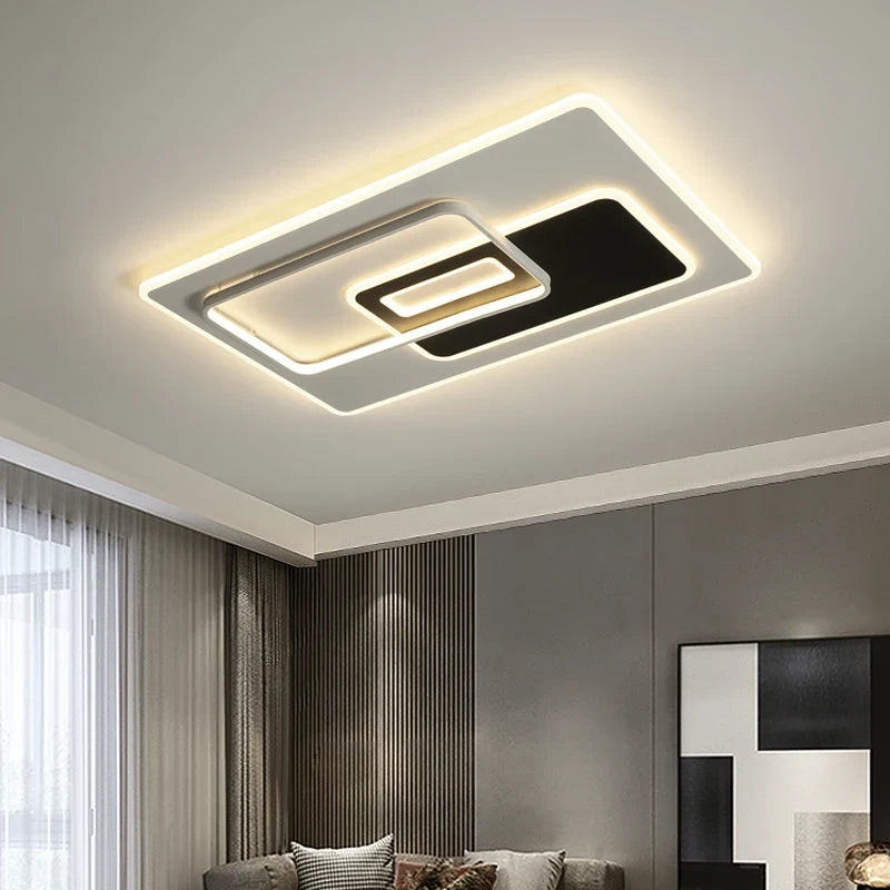 Art Deco black ceiling light