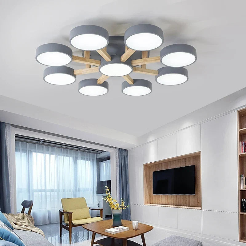 Multi head LED flush mount