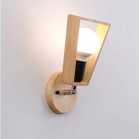 Nordic Wood Bracket Sconce, view 7