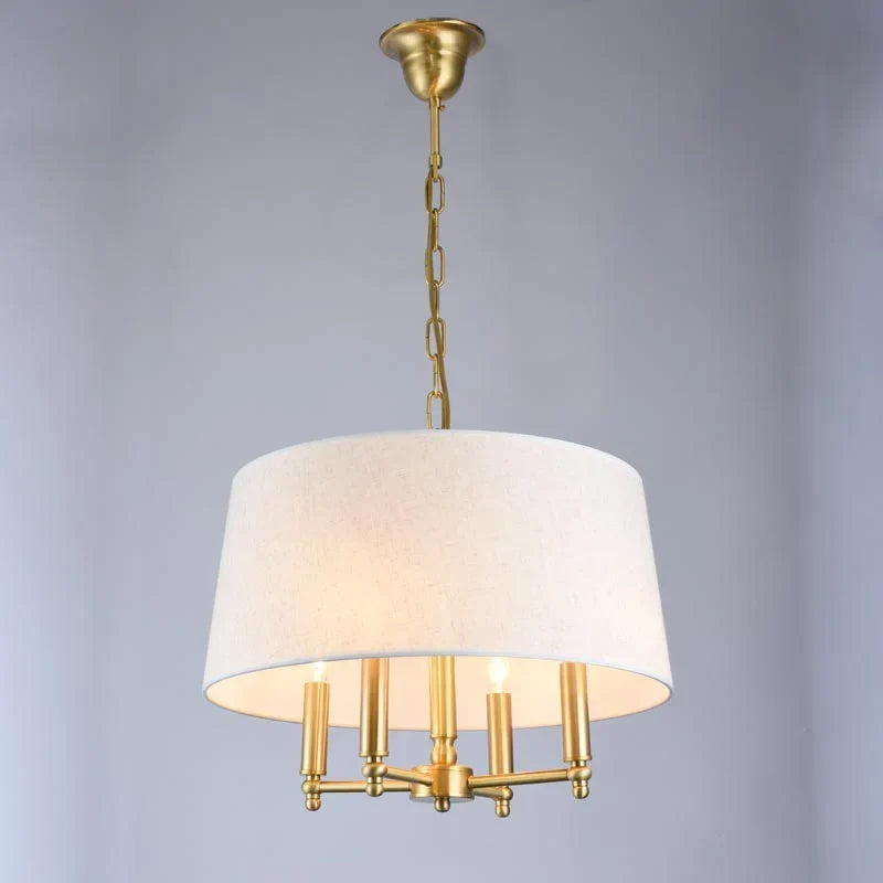 Copper chandelier