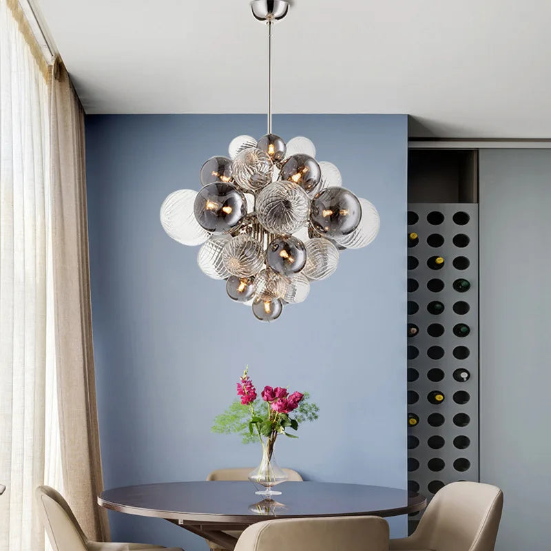 Large globe chandelier