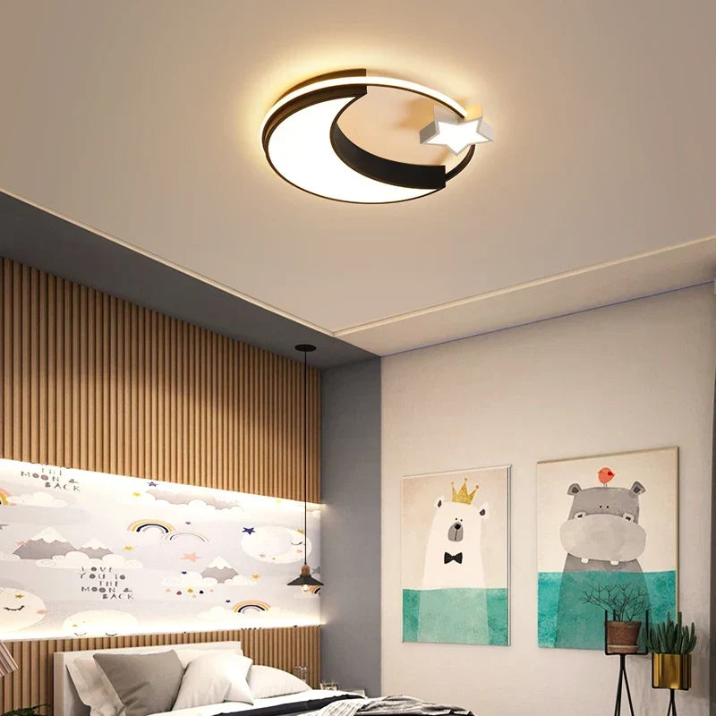 Gold modern flush mount