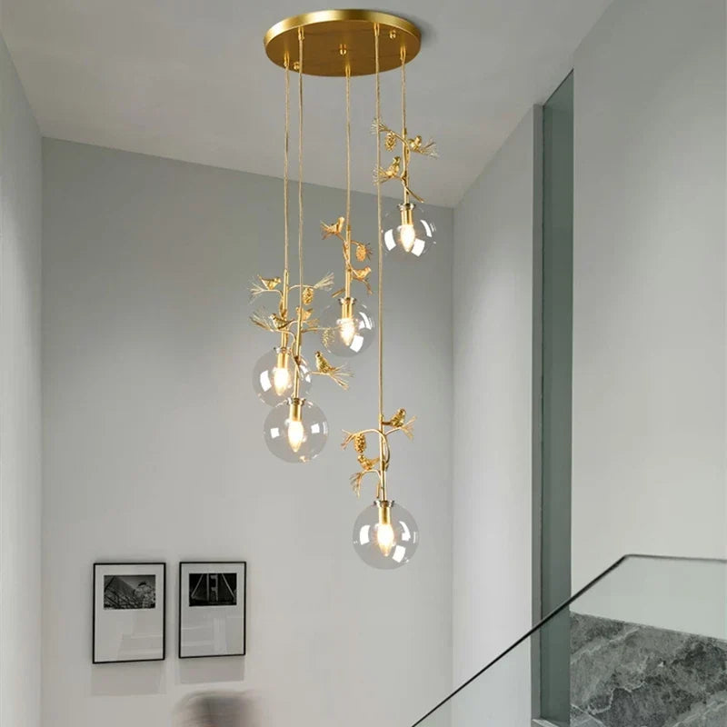 Modern Glass Chandelier, view 6