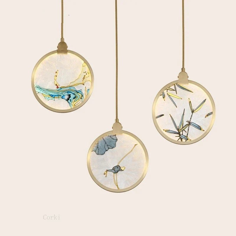Chinese Glass Pendant, view 6
