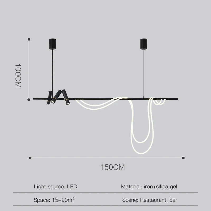 Long LED Pendant, view 8