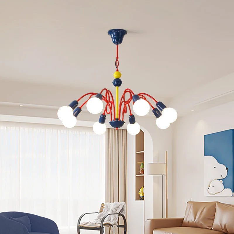 Memphis fruit chandelier