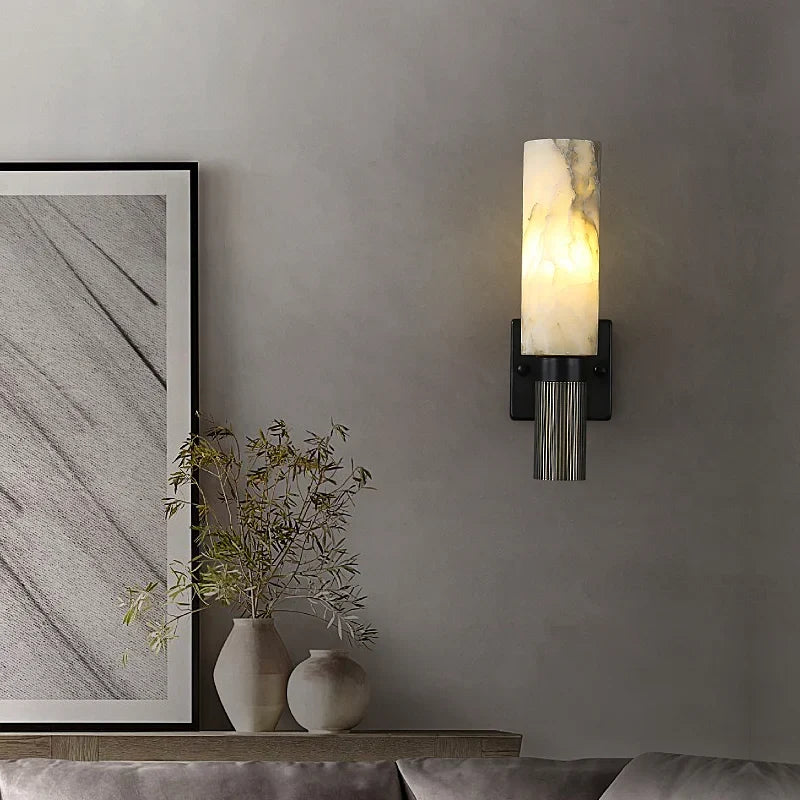 Alabaster Marble Sconce, view 4