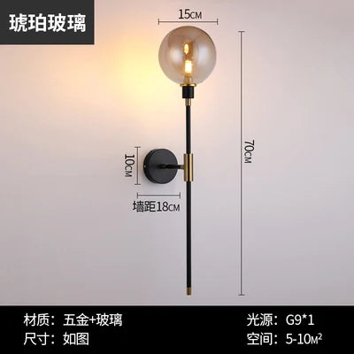 Iron Glass Ball Light, view 8