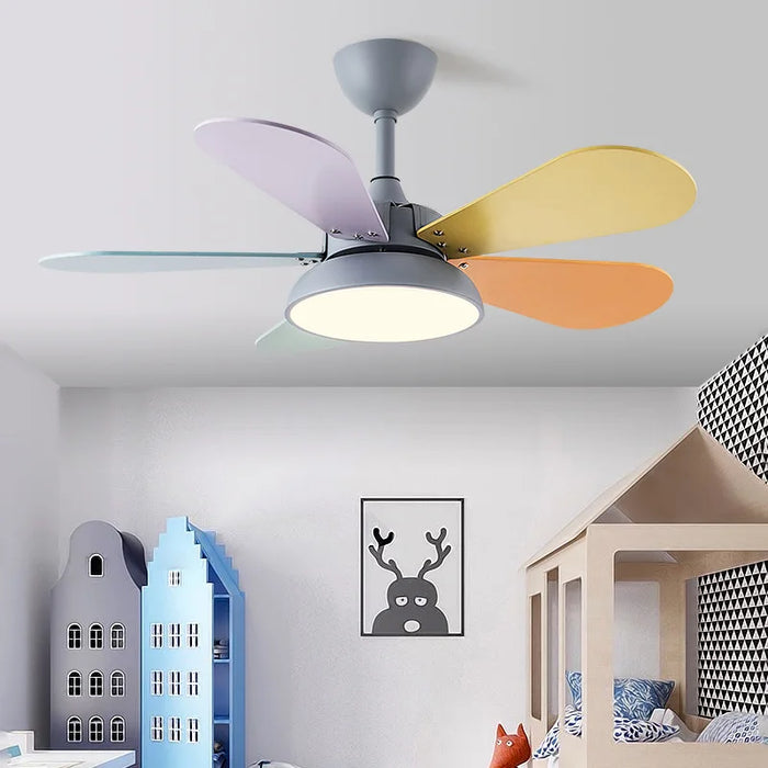 Wood ceiling fan light with remote