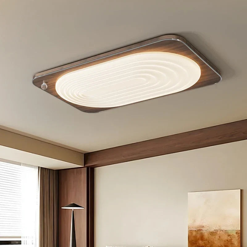 Wood LED ceiling light